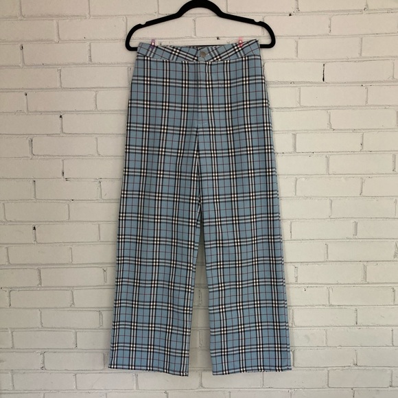 Vintage Inspired Two Piece Blue Plaid Set - Picture 6 of 6